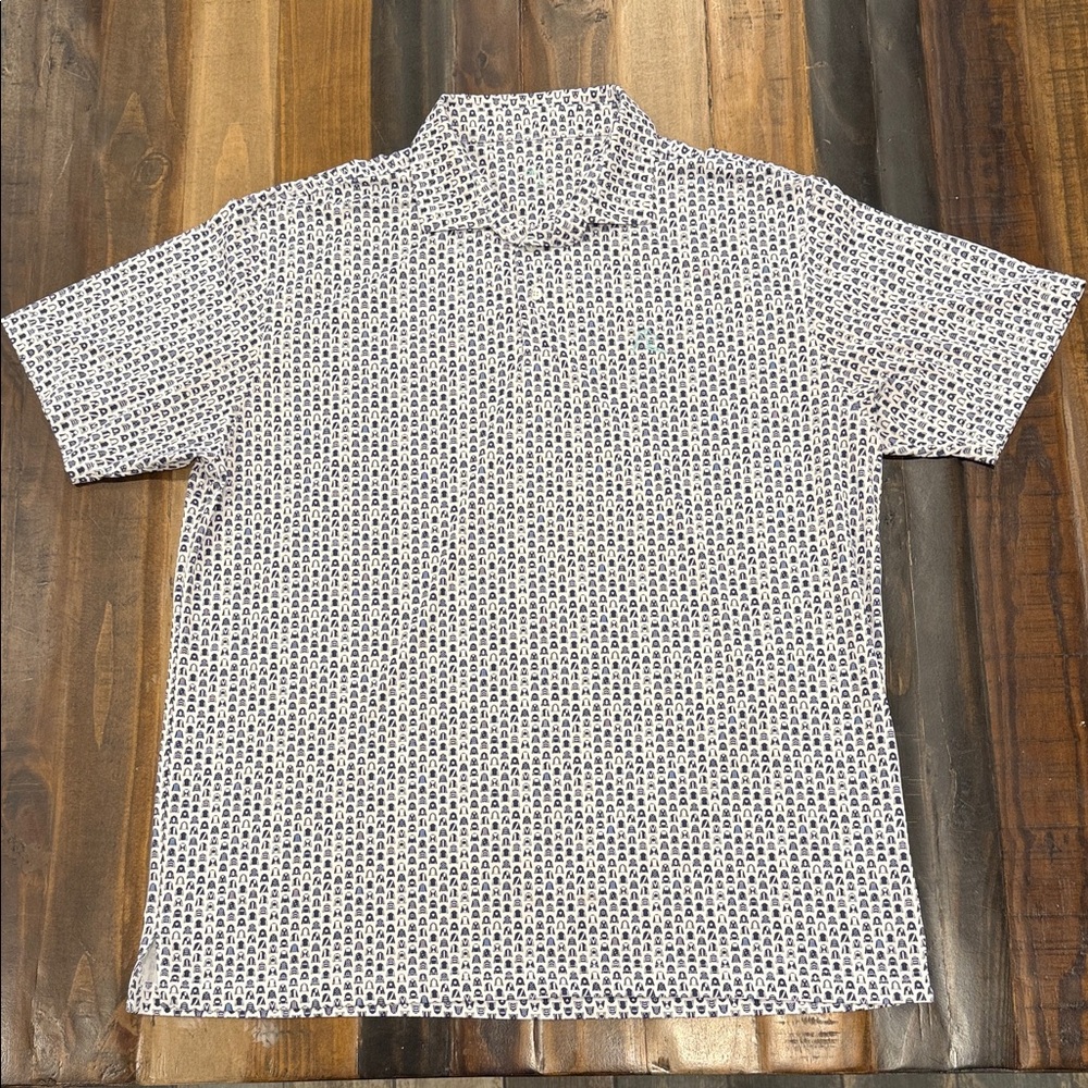 Rhoback Navy and White Shirt Kentucky Derby design
